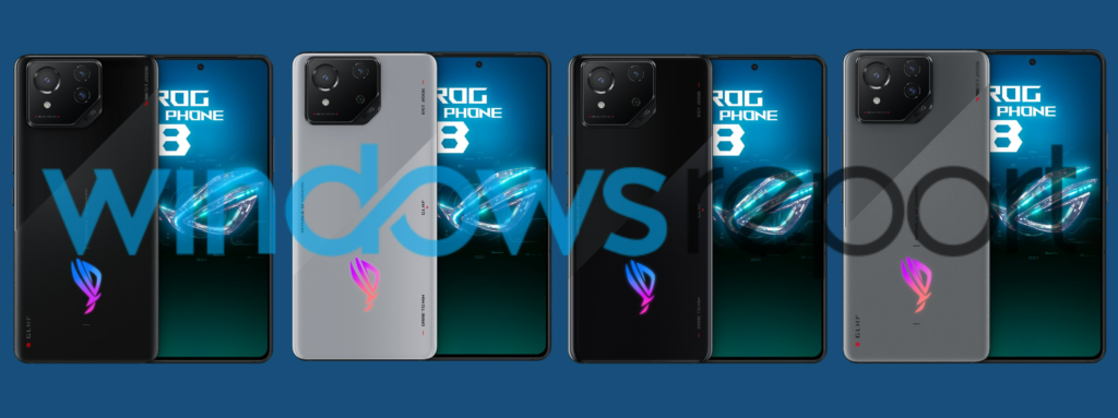 ASUS ROG Phone 8 series renders