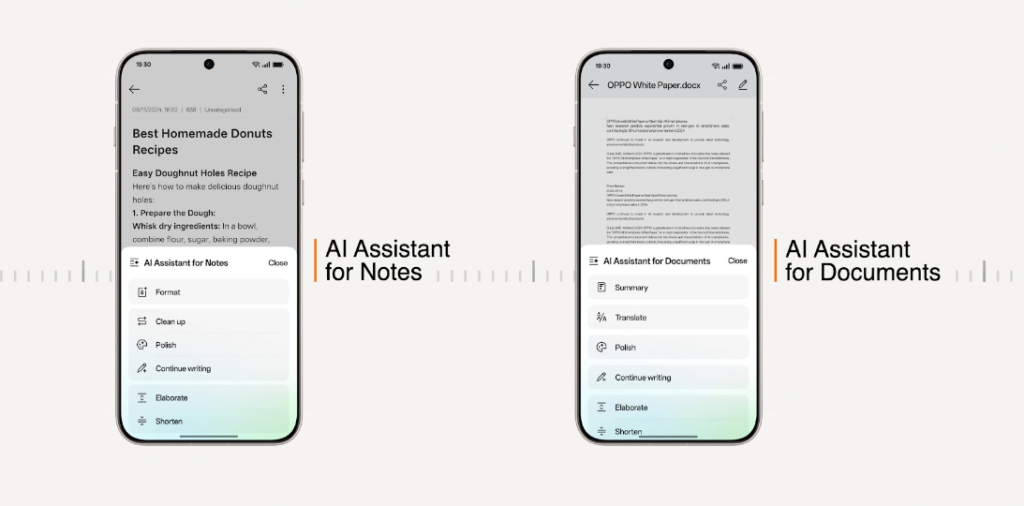 ColorOS 15 AI Assistant for Notes