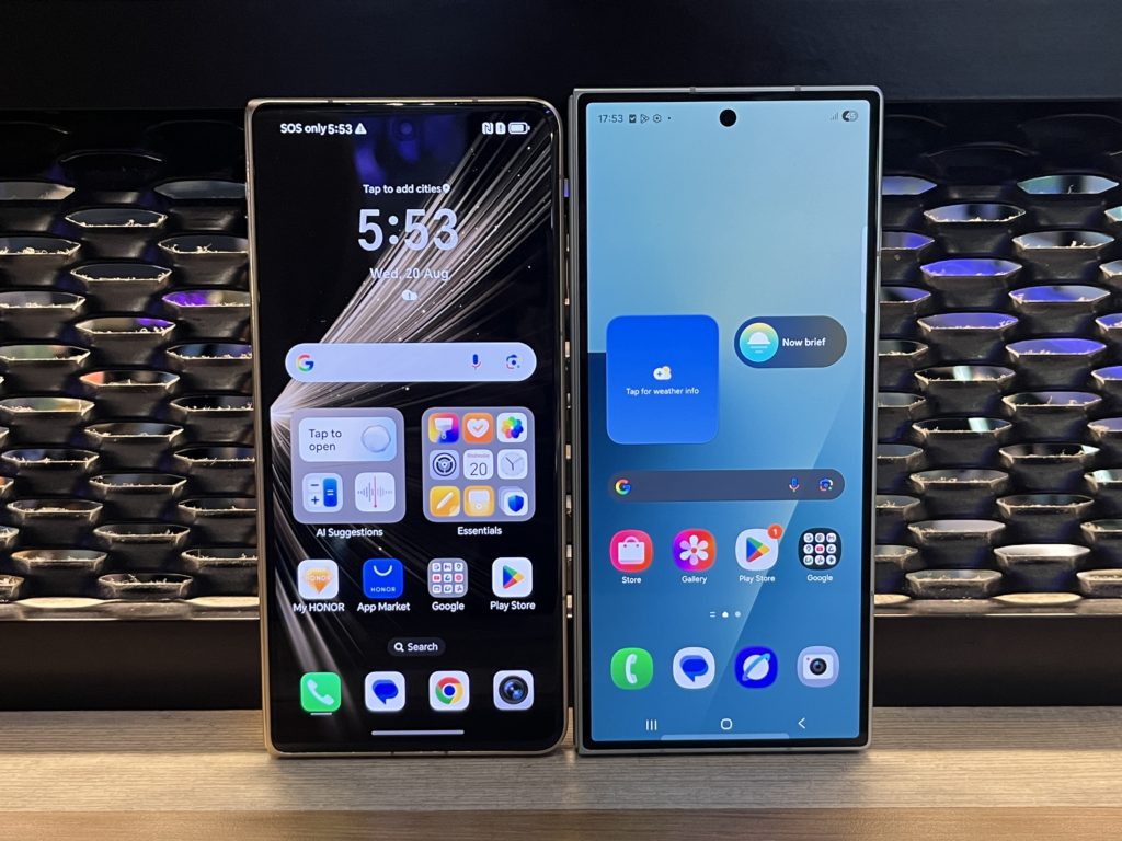Honor Magic V5 vs Samsung Galaxy Z Fold7 Design -2