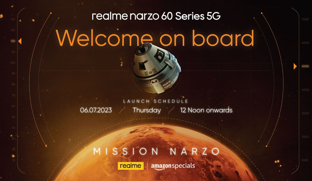 Nazro 60, Narzo 60 Pro 5G launching on July 6