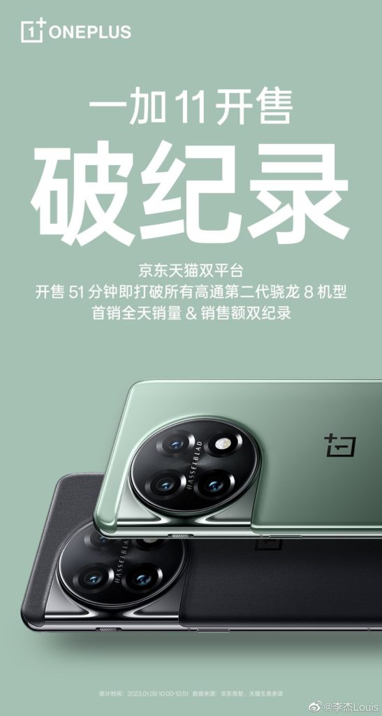 OnePlus 11 5G sales