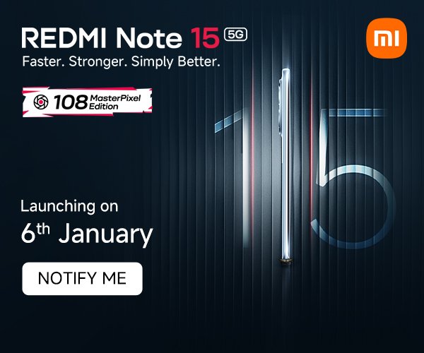 Redmi Note 15 launch date