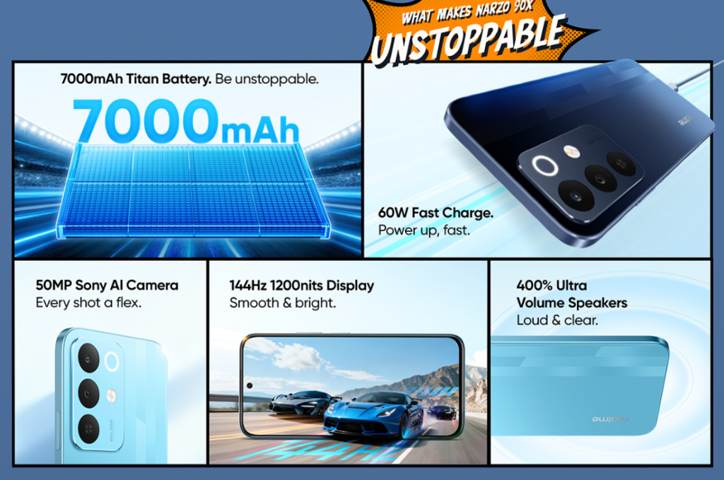Realme Narzo 90x key speccs