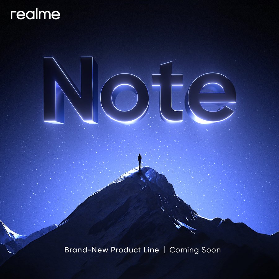 Realme Note series teaser