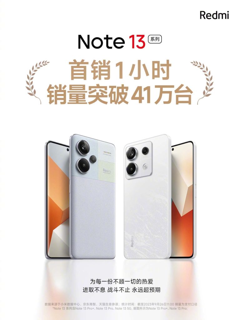 Redmi Note 13 series first sale