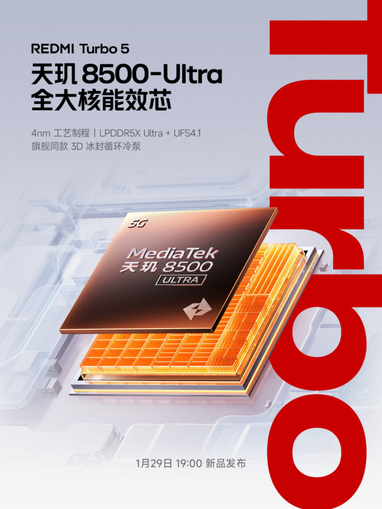 Redmi Turbo 5 chip