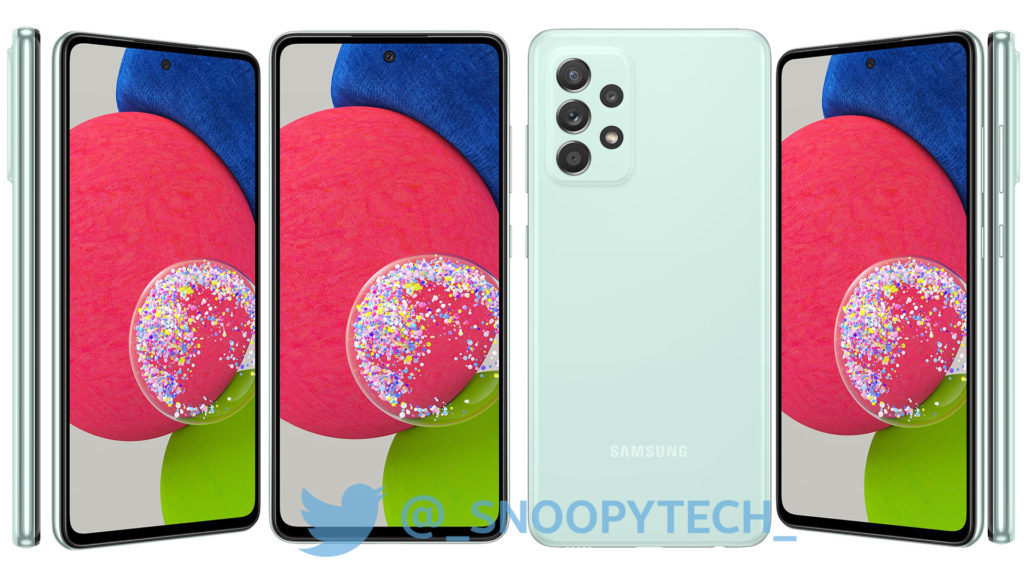 Samsung Galaxy A52s Awesome Mint Render
