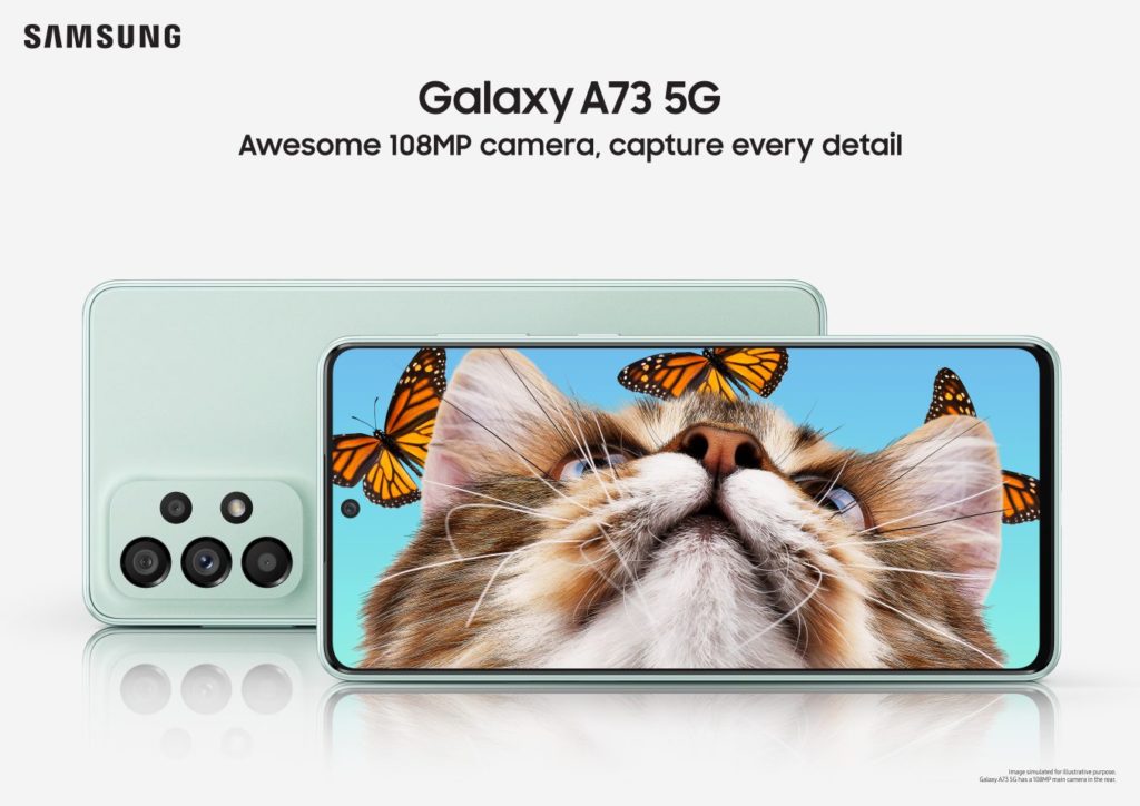 Samsung Galaxy A73 5G Promo Poster