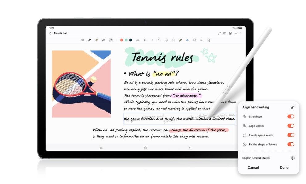 Samsung Galaxy Tab S10 Lite Design -3