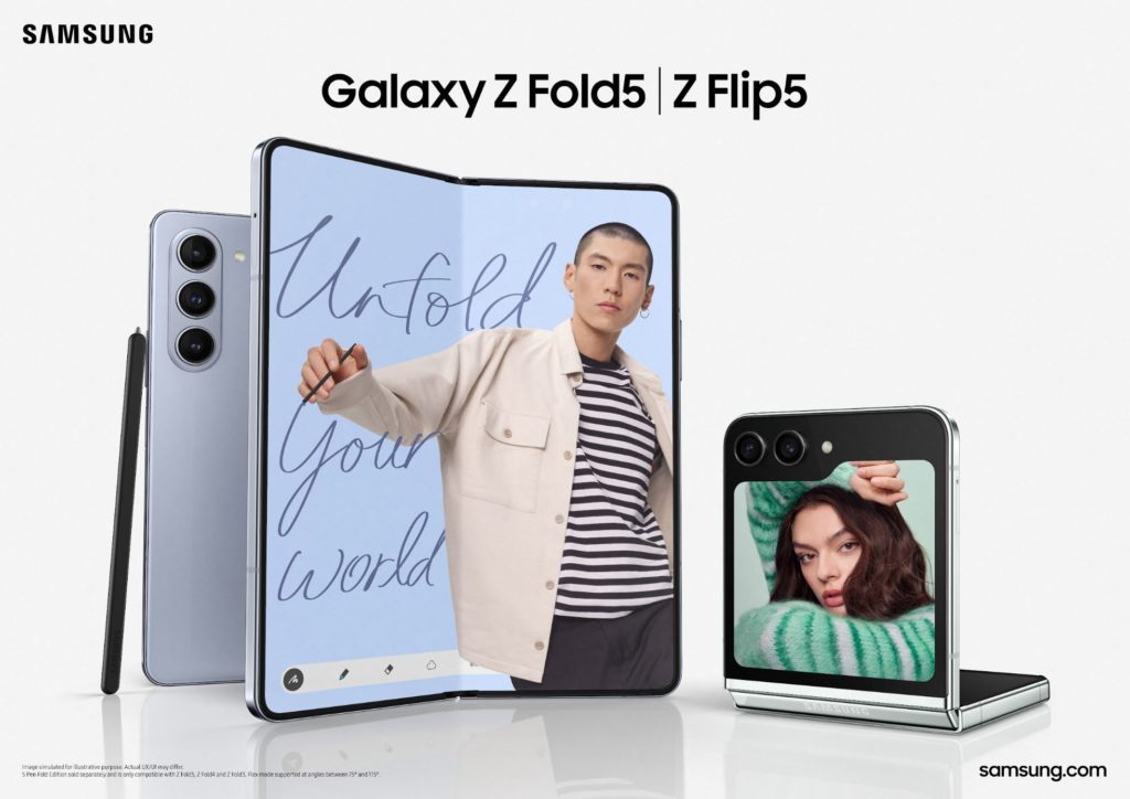 Samsung Galaxy Z Fold5 and Z Flip5