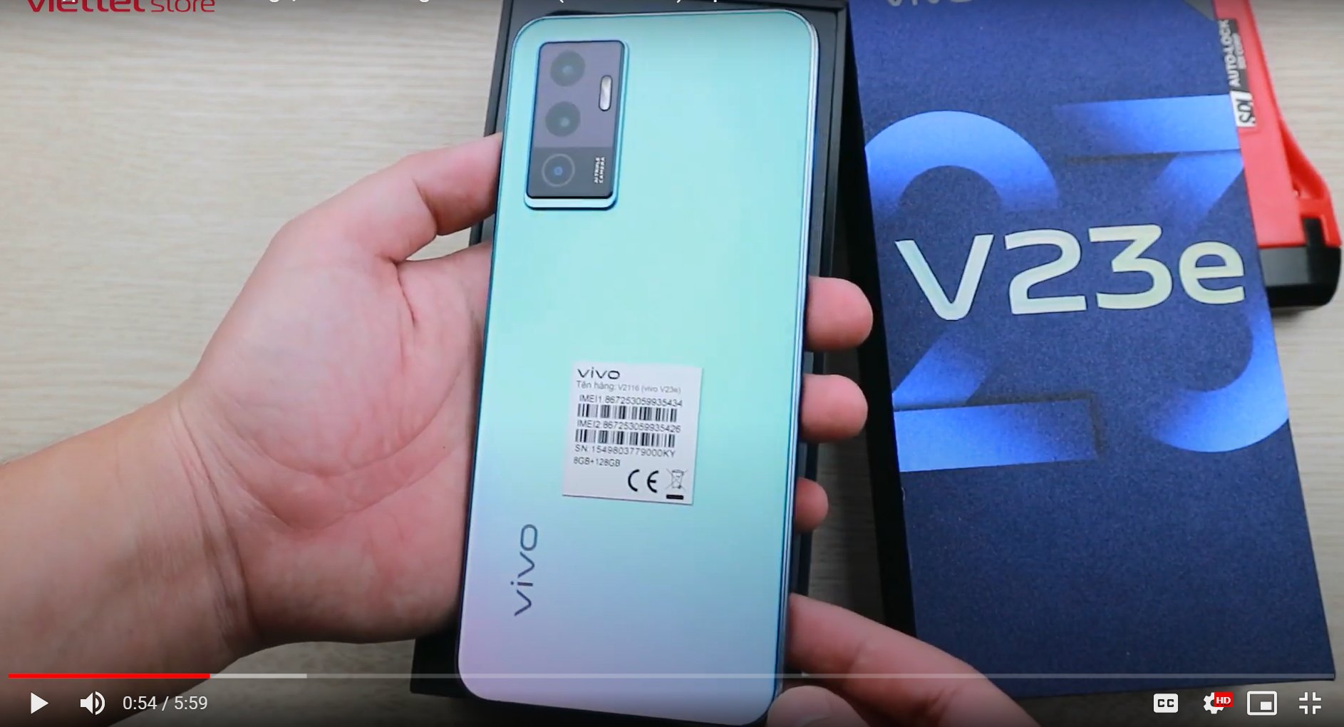 Vivo V23e Rear Design