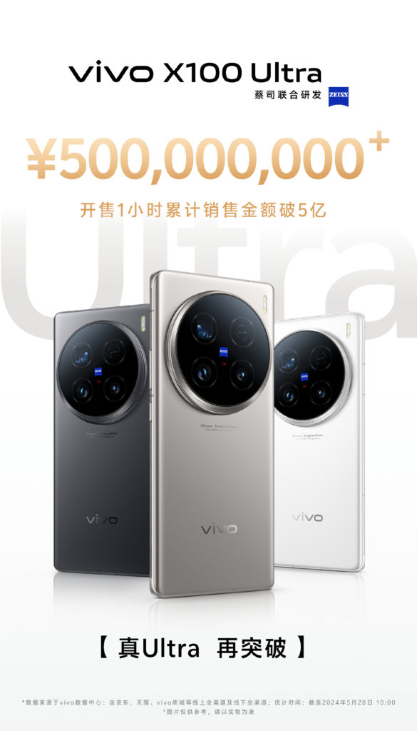 Vivo X100 Ultra first sale