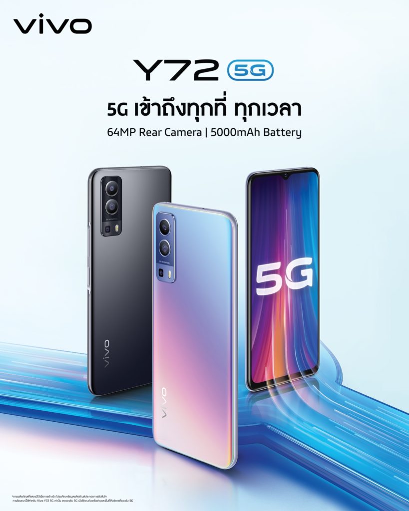 Vivo Y72 5G Thailand Launch