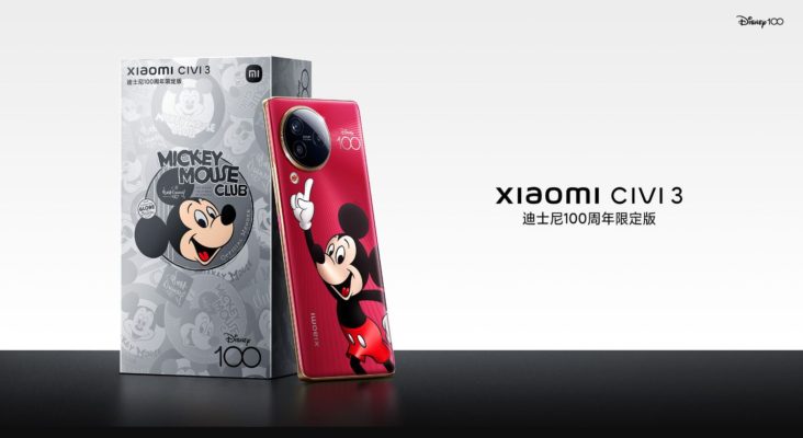 Official Xiaomi Unveiled The New Civi 3 Disney 100th Anniversary Edition Playfuldroid 4596