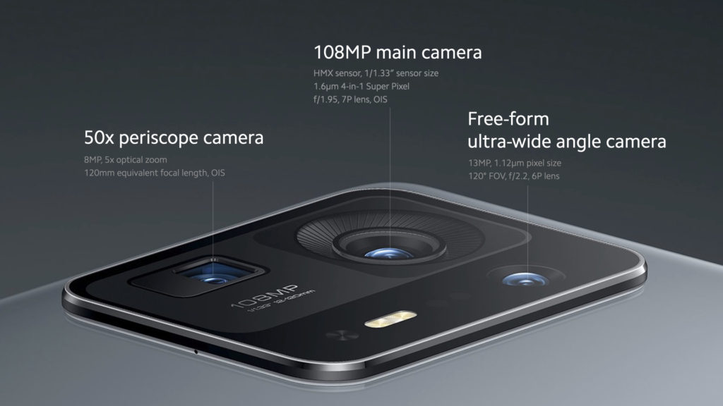 Xiaomi Mi Mix 4 Camera Specifications