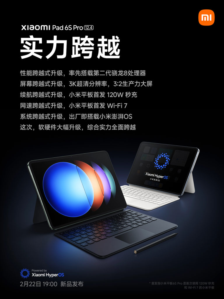 Xiaomi Pad 6S Pro tablet 1